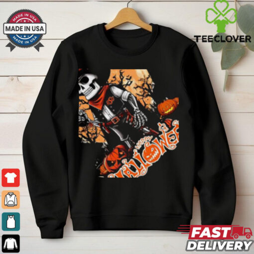 Oklahoma State Cowboys Skull With Gun Happy Halloween   Set