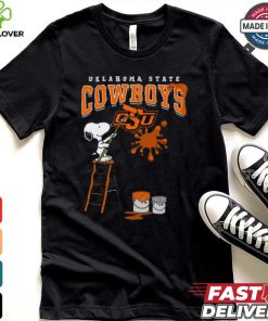 Oklahoma State Cowboys Snoopy Painting Shirt