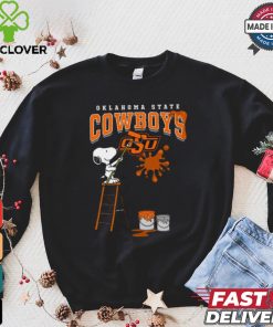 Oklahoma State Cowboys Snoopy Painting Shirt