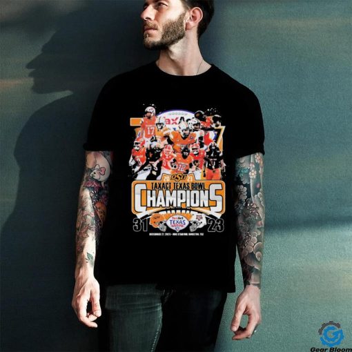 Oklahoma State Cowboys Team 2023 Taxact Texas Bowl Champions Shirt