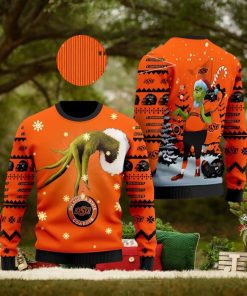Oklahoma State Cowboys Team Grinch Ugly Christmas Sweater Cute Christmas Gift