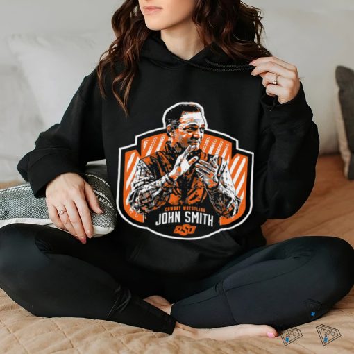 Oklahoma State Cowboys wrestling John Smith logo hoodie, sweater, longsleeve, shirt v-neck, t-shirt