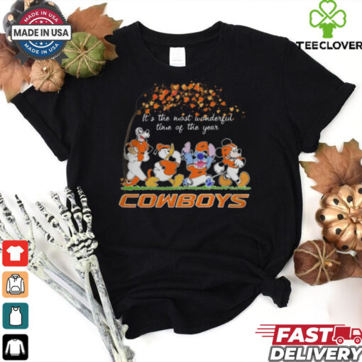 Oklahoma State Cowboys x Mickey x Donald Duck x Stitch x Goofy Fall It’s The Most Wonderful Time Of The Year Tee shirt