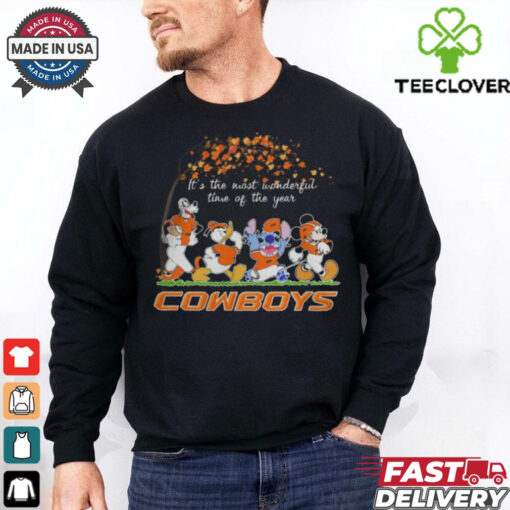 Oklahoma State Cowboys x Mickey x Donald Duck x Stitch x Goofy Fall It’s The Most Wonderful Time Of The Year Tee shirt