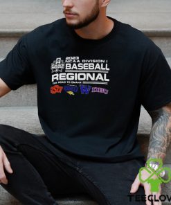 Oklahoma State The Road to Omaha 2023 NCAA division I Baseball Regional four team shirt
