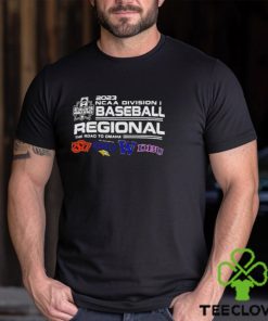 Oklahoma State The Road to Omaha 2023 NCAA division I Baseball Regional four team shirt