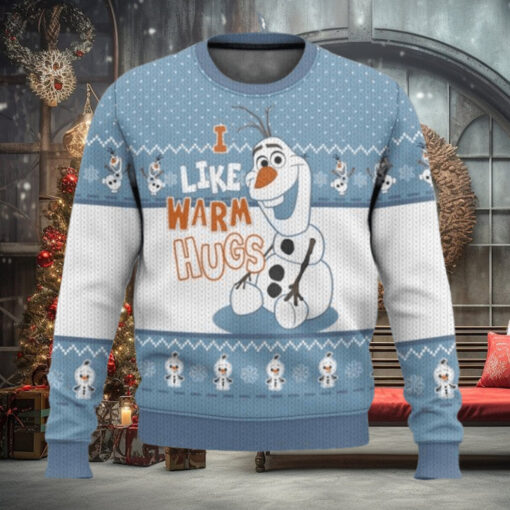 Olaf I Like Warm Hugs Ugly Christmas Sweater