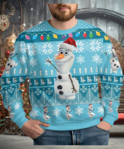 Olaf Ugly Christmas Sweater, Disney Snowman Holiday Sweater