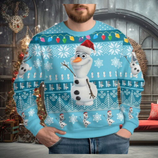 Olaf Ugly Christmas Sweater, Disney Snowman Holiday Sweater