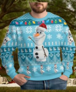 Olaf Ugly Christmas Sweater, Disney Snowman Holiday Sweater