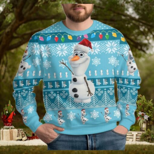 Olaf Ugly Christmas Sweater, Disney Snowman Holiday Sweater