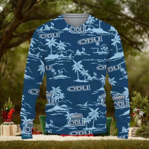 Old Dominion Monarchs Aloha Hawaii Beach Ugly Xmas Sweater