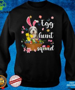 Old English Sheepdog Happy Easter Day Colorful Egg Hunt T Shirt