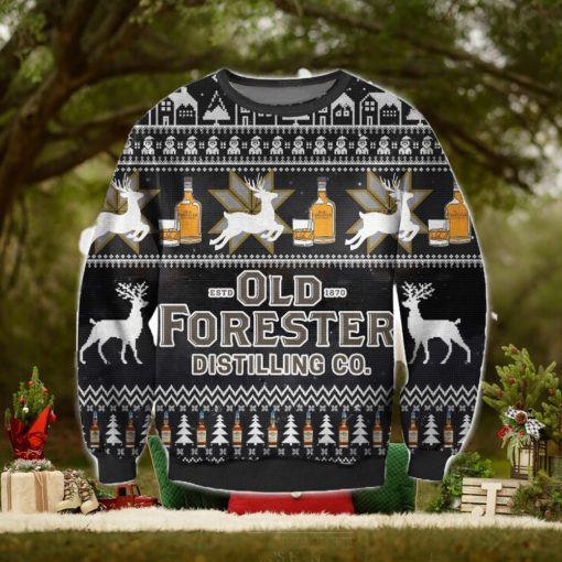 Old Forester 3D Ugly Christmas Sweater Christmas Gift