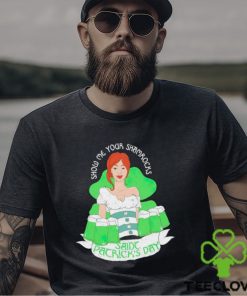 Old Row Beer girl Show me your shamrock Saine Patrick’s day shirt