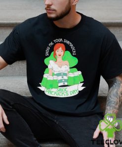 Old Row Beer girl Show me your shamrock Saine Patrick’s day shirt