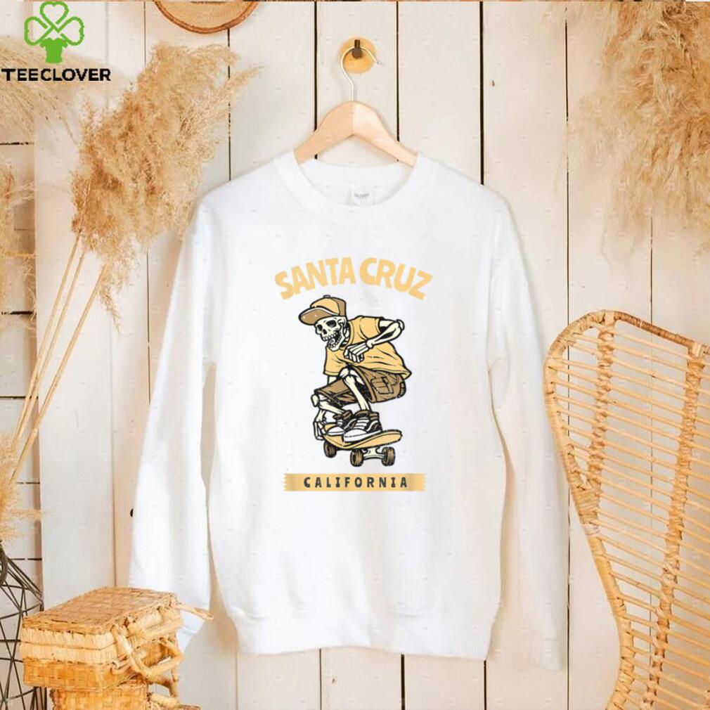 Old School Skater Santa Cruz California T Shirt