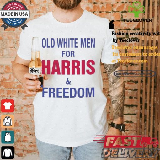 Old White Men For Harris And Freedom Harris Walz Vote Blue Democratic Support For Harris Walz 2024 T shirt