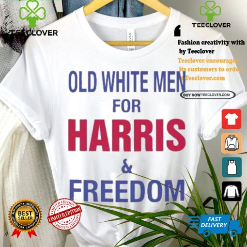 Old White Men For Harris And Freedom Harris Walz Vote Blue Democratic Support For Harris Walz 2024 T shirt