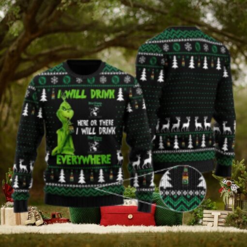Olde English Grinch Will Drink Everywhere Ugly Sweater