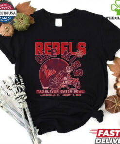 Ole Miss Football 2025 Gator Bowl Helmet Shirt