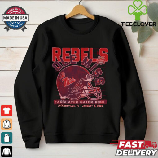 Ole Miss Football 2025 Gator Bowl Helmet Shirt