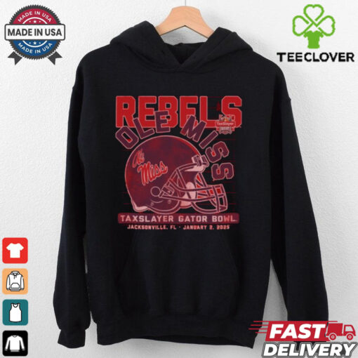 Ole Miss Football 2025 Gator Bowl Helmet Shirt