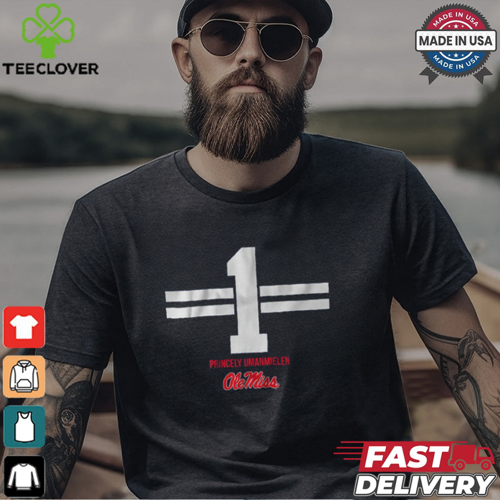 Ole Miss Football Princely Umanmielen 1 Stripe Shirt Ole Miss Football Princely Umanmielen 1 Stripe Shirt