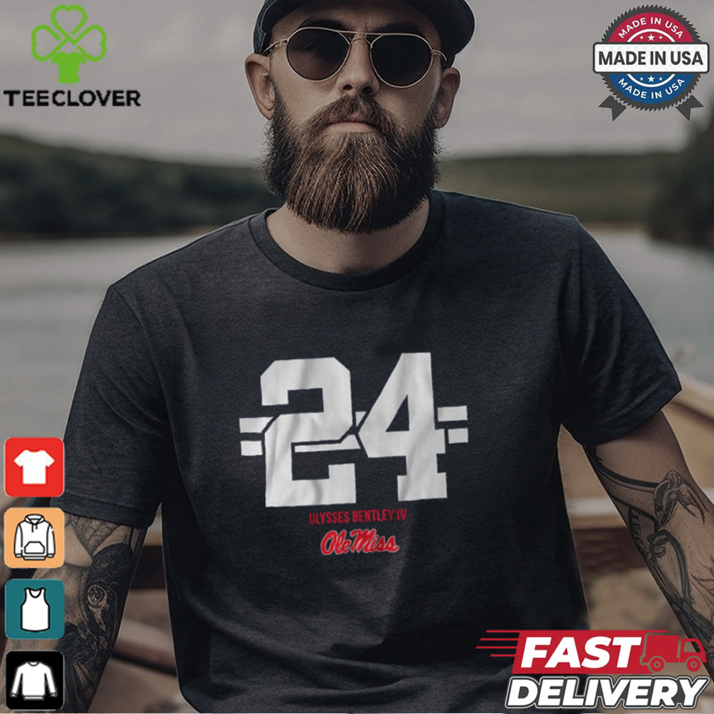 Ole Miss Football Ulysses Bentley IV 24 Stripe Shirt Ole Miss Football Ulysses Bentley IV 24 Stripe Shirt