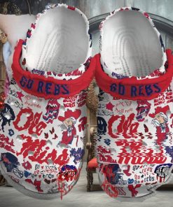 Ole Miss Go Rebs NCAA Football Crocs Shoes