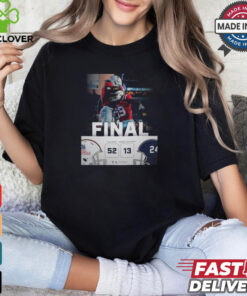 Ole Miss Rebel Win 52 13 Georgia Southern Football 2024 Game Day Final Score Shirt