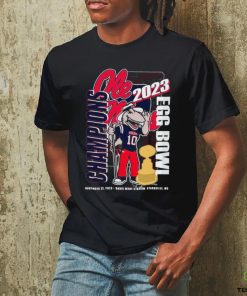 Ole Miss Rebels 2023 Egg Bowl Champions Tony The Landshark Mascot Shirt