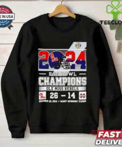 Ole Miss Rebels 2024 Egg Bowls Champions Celebrating Champs 26 14 score shirt