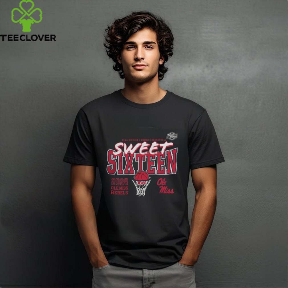 Ole Miss Rebels 2024 NCAA Women's Basketball Tournament March Madness Sweet 16 Fast Break Tee shirt Ole Miss Rebels 2024 NCAA Women's Basketball Tournament March Madness Sweet 16 Fast Break Tee shirt