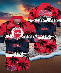 Ole Miss Rebels All Over Print Logo And Coconut Trending Summer Gift Aloha Hawaiian Shirt