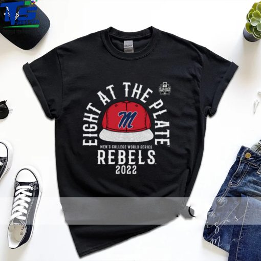 Ole Miss Rebels Baseball Eight At The Plate T Shirt