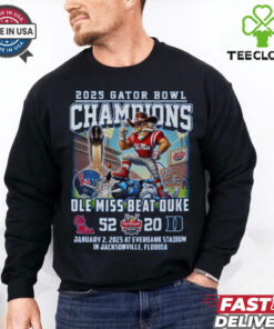 Ole Miss Rebels Beat Duke Gator Bowl Champions 2025   Fan Favorite T Shirt
