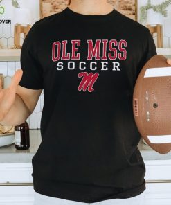 Ole Miss Rebels Champion Soccer Stack Logo T Shirt