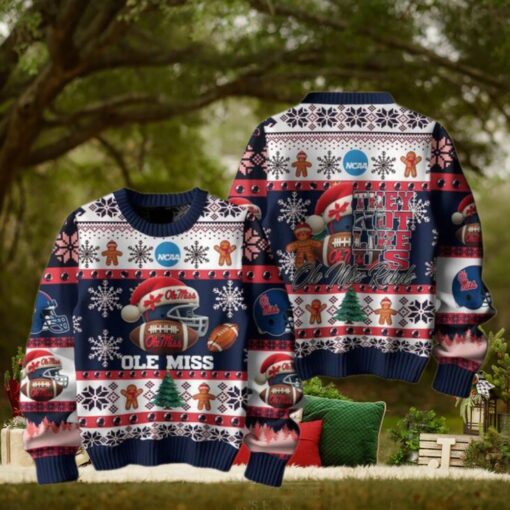 Ole Miss Rebels Christmas They Not Like Us Rebels Ugly Sweater