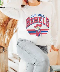 Ole Miss Rebels Colonel Reb mascot retro shirt