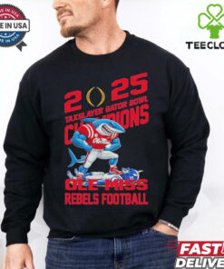 Ole Miss Rebels Defeat Duke Blue Devils Mascot TaxSlayer Gator Bowl Champions NCAA Bowl Games Season 2024 2025 T Shirts