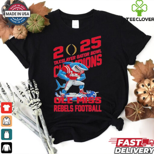 Ole Miss Rebels Defeat Duke Blue Devils Mascot TaxSlayer Gator Bowl Champions NCAA Bowl Games Season 2024 2025 T Shirts