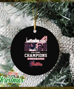 Ole Miss Rebels Egg Bowl University of Mississippi Hotty Toddy Gosh Almighty Champions 2023 Ornament
