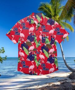 Ole Miss Rebels Floral Hawaiian Shirt