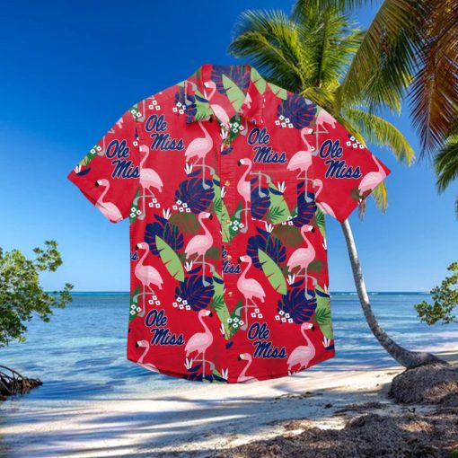 Ole Miss Rebels Floral Hawaiian Shirt