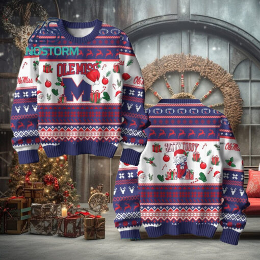Ole Miss Rebels Football Merry Christmas Ugly Sweater