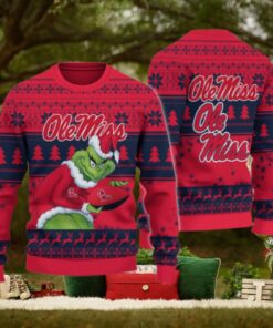 Ole Miss Rebels Grinch Ugly Christmas Sweater
