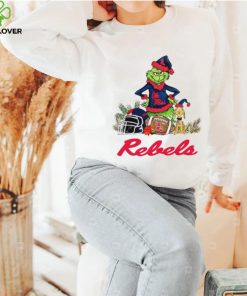 Ole Miss Rebels Grinch and Max dog funny Christmas shirt