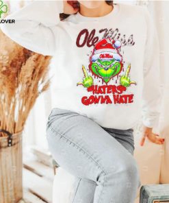 Ole Miss Rebels Grinch middle finger haters gonna hate shirt