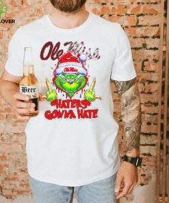 Ole Miss Rebels Grinch middle finger haters gonna hate shirt